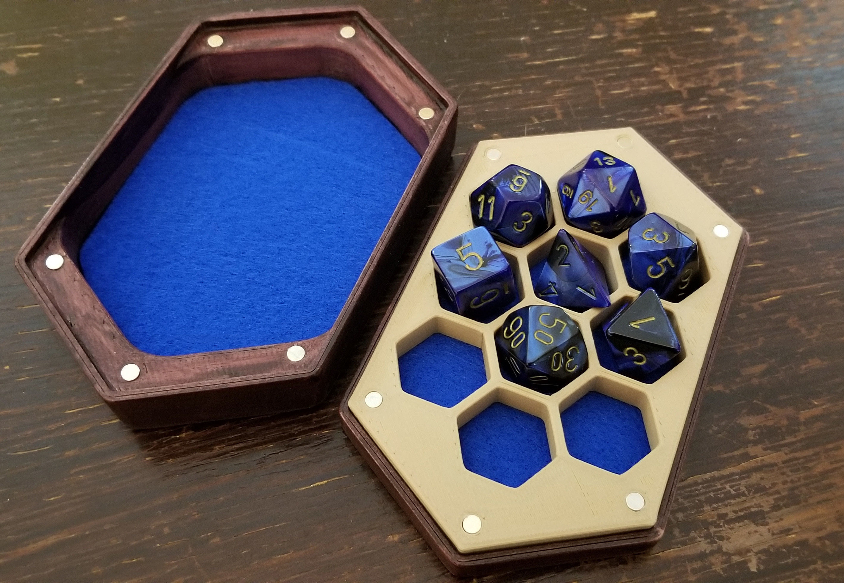 Dice Box and Tray with Swappable Inserts 3D print model_2