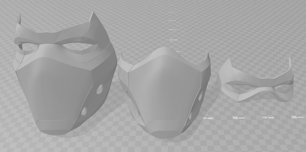 Red Hood Mask version 2 3D print model_3
