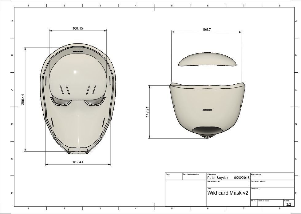 Wild Card Masks 3D print model_6