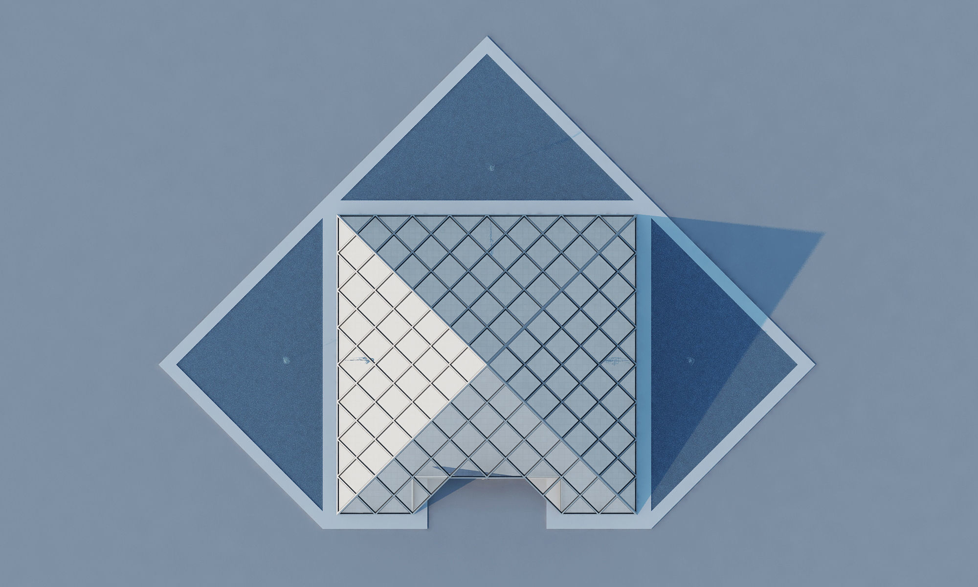 Glass Pyramid 3D model_12