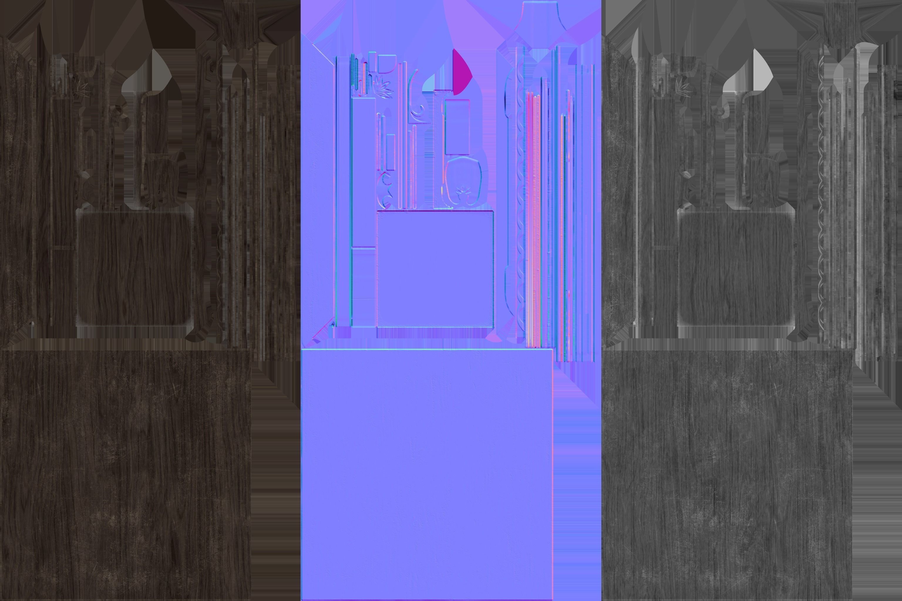 Tea set asset Low-poly 3D model_10