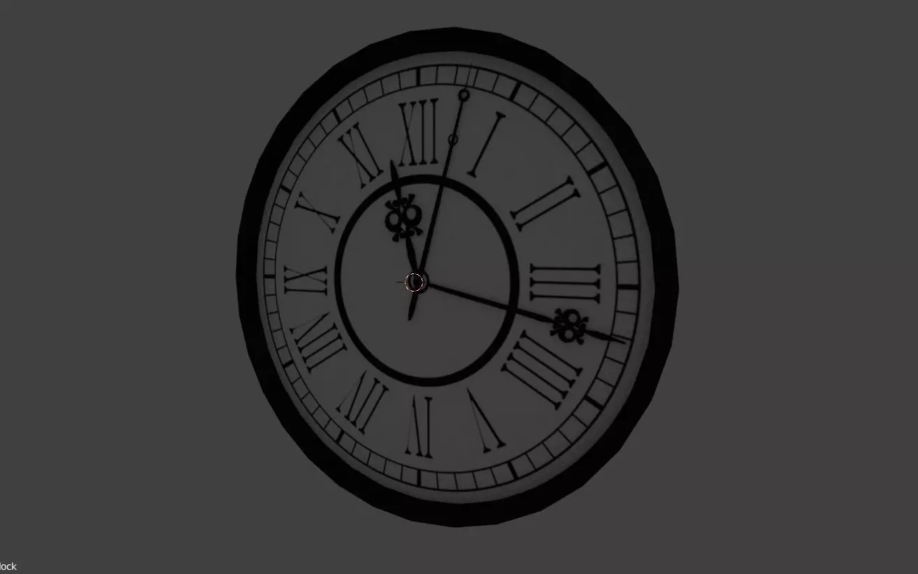 Old Clock Free low-poly 3D model