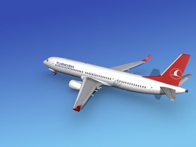 Boeing 737-900ER Turkish Airlines 3D model_7