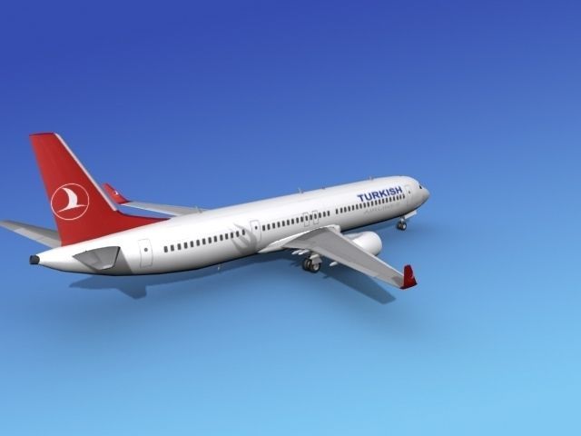 Boeing 737-900ER Turkish Airlines 3D model_4
