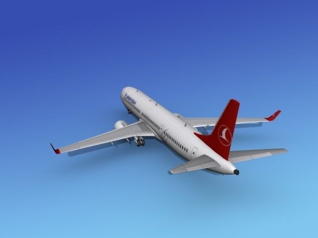 Boeing 737-900ER Turkish Airlines 3D model_9