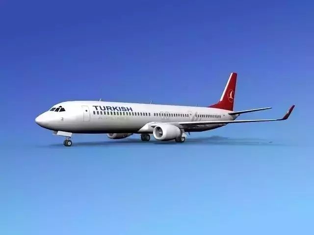Boeing 737-900ER Turkish Airlines 3D model