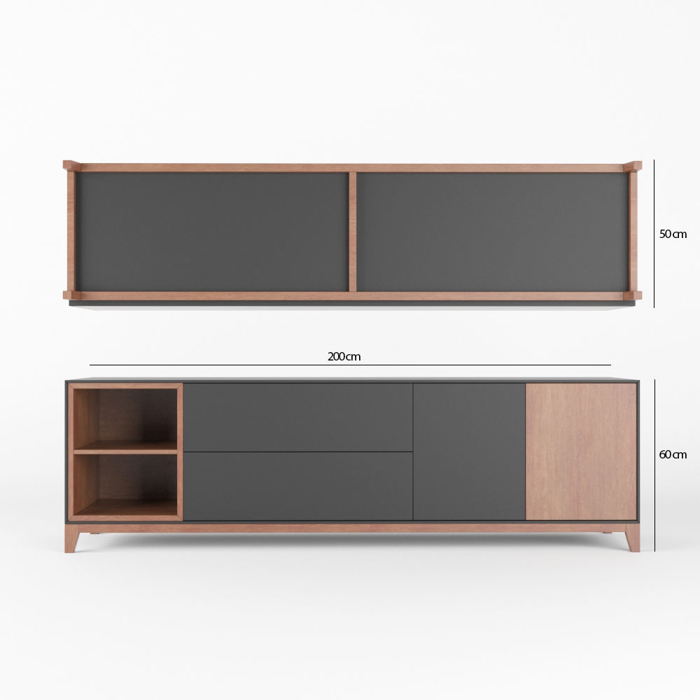 Nordic Sideboard 3D model_1