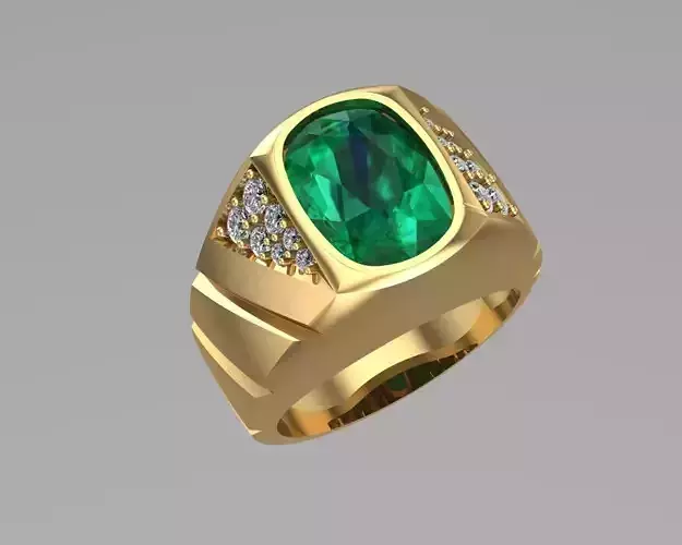 Cushion diamond gold rings NN140