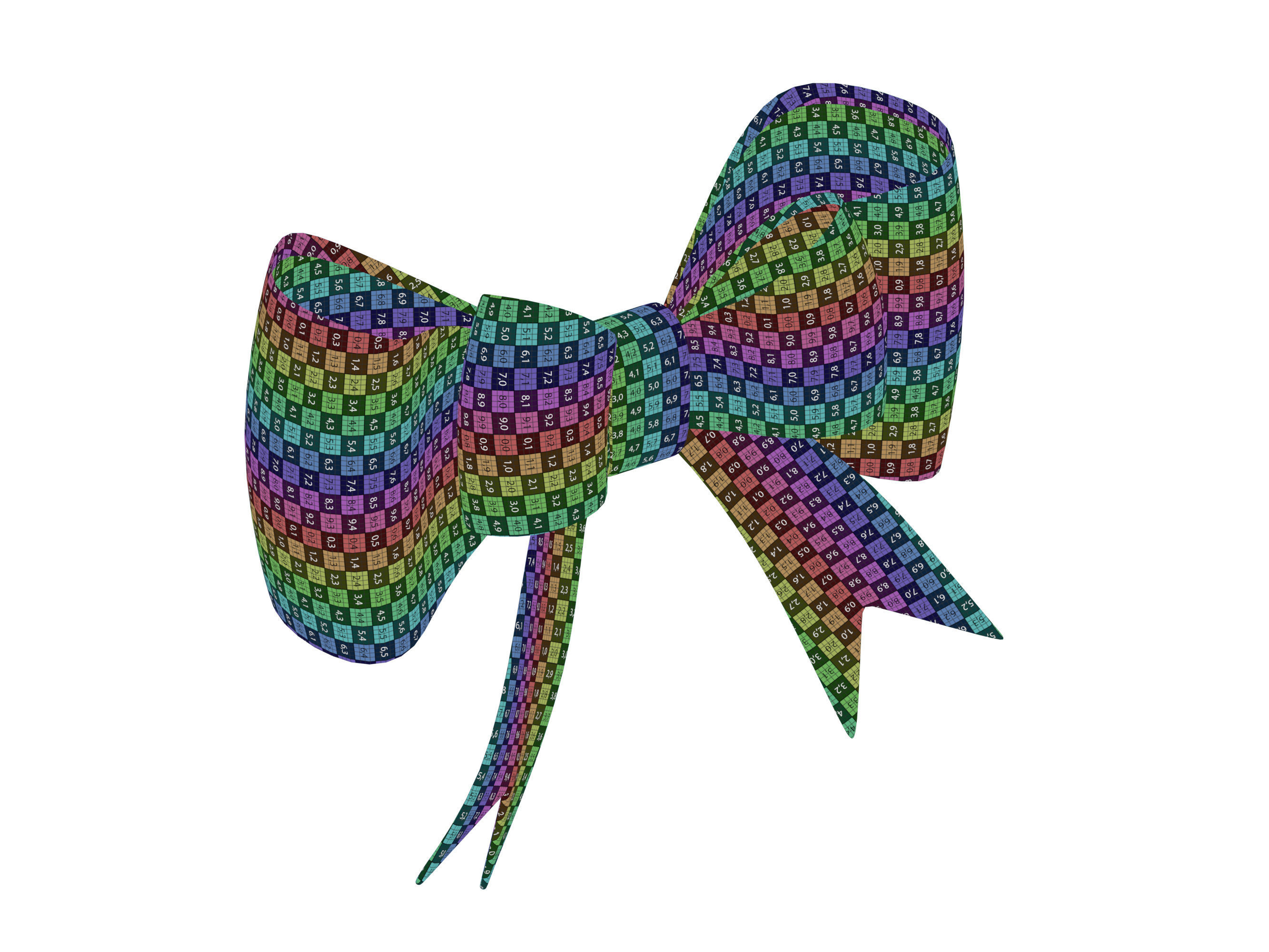 small bow 3D model_6