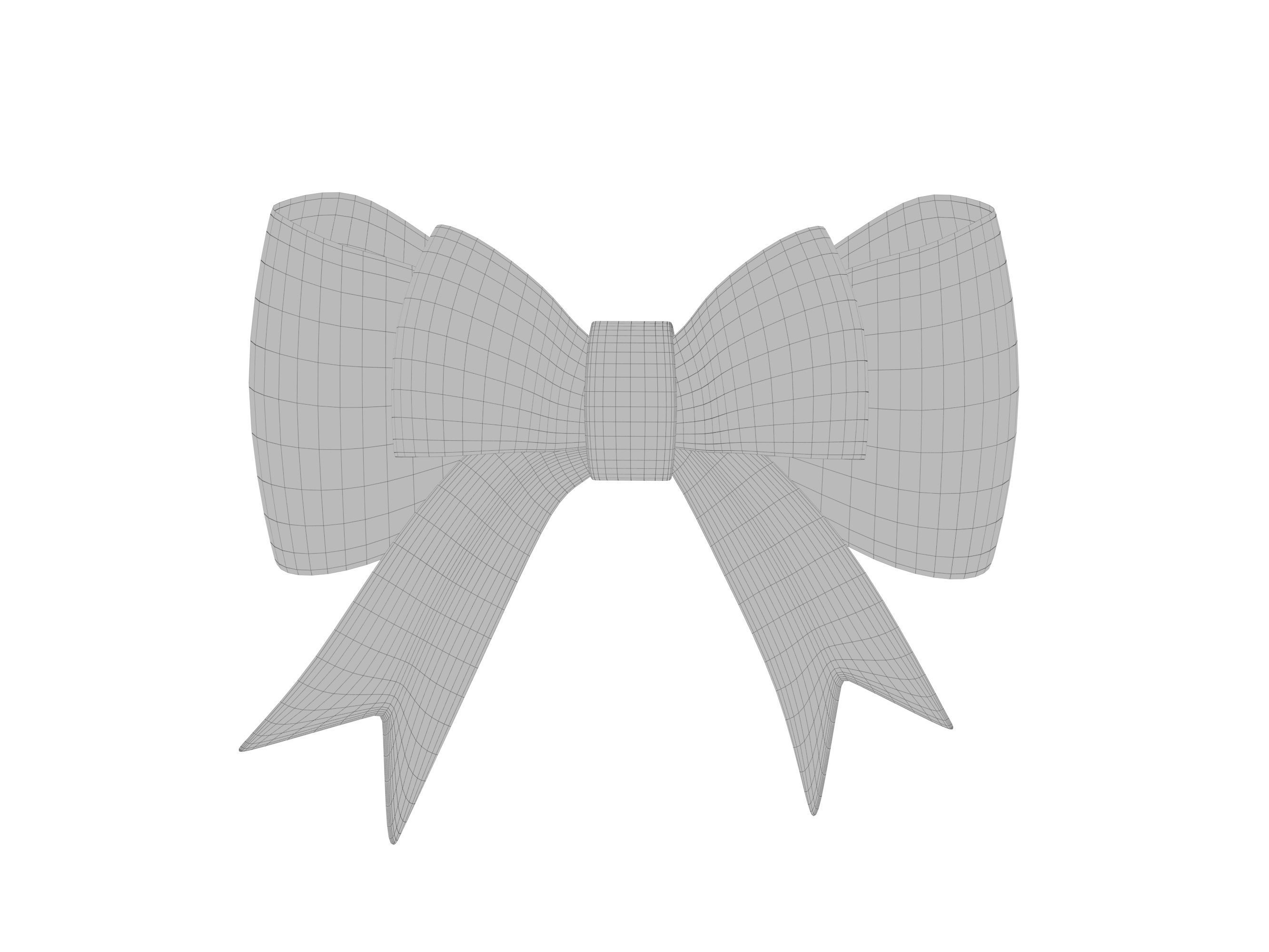 small bow 3D model_5