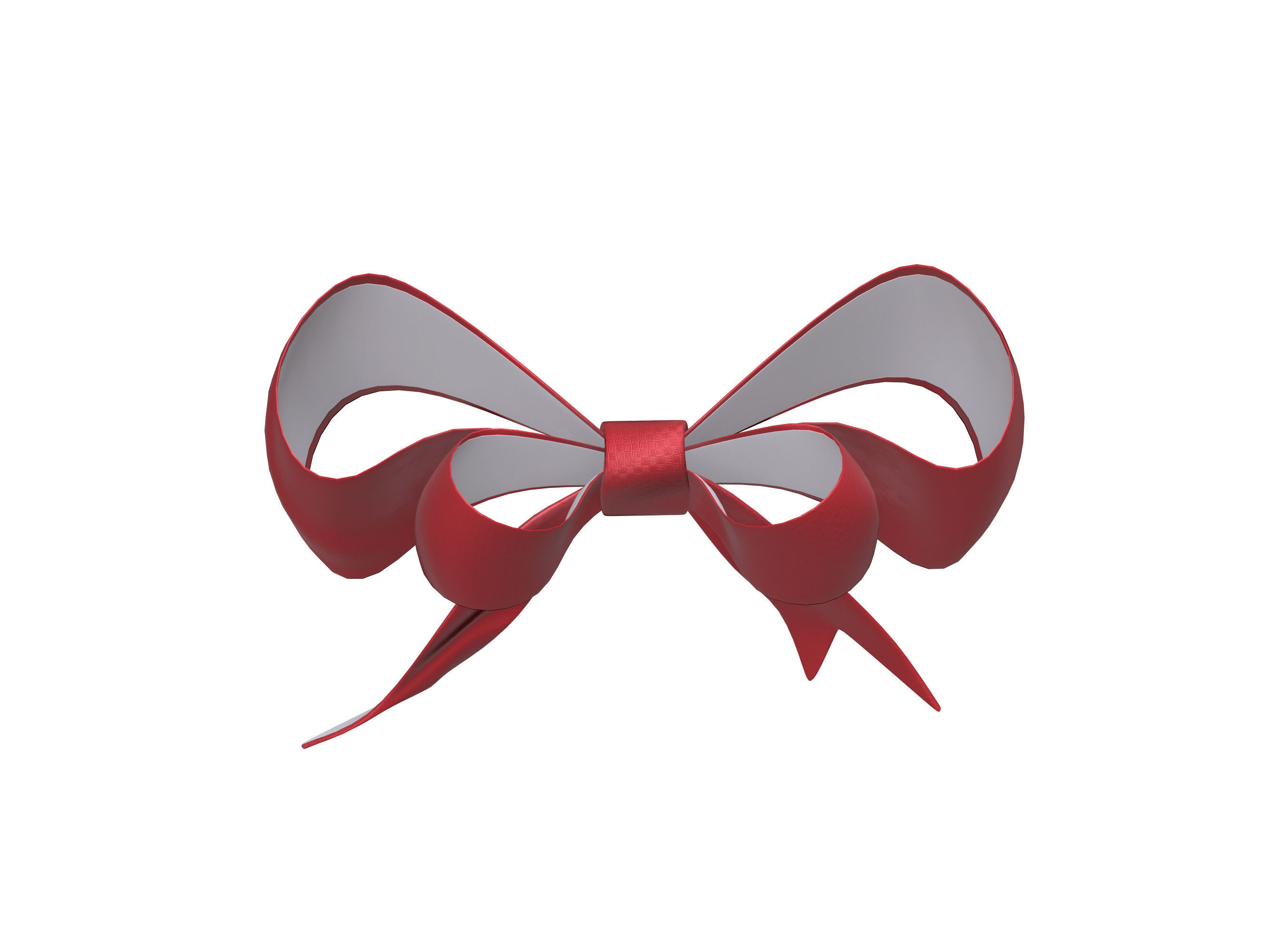 small bow 3D model_3