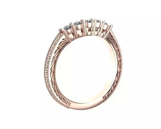 Basic gold rings NN145 3D print model