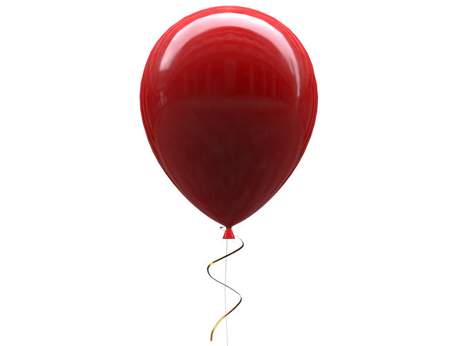 round balloons 02 3D model