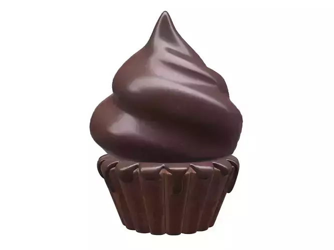 cupcake chocolate 3D model