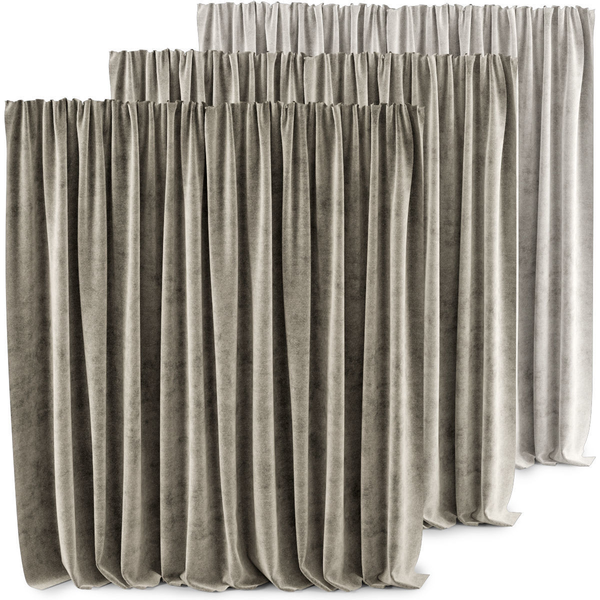 Curtains 30 3D model_1