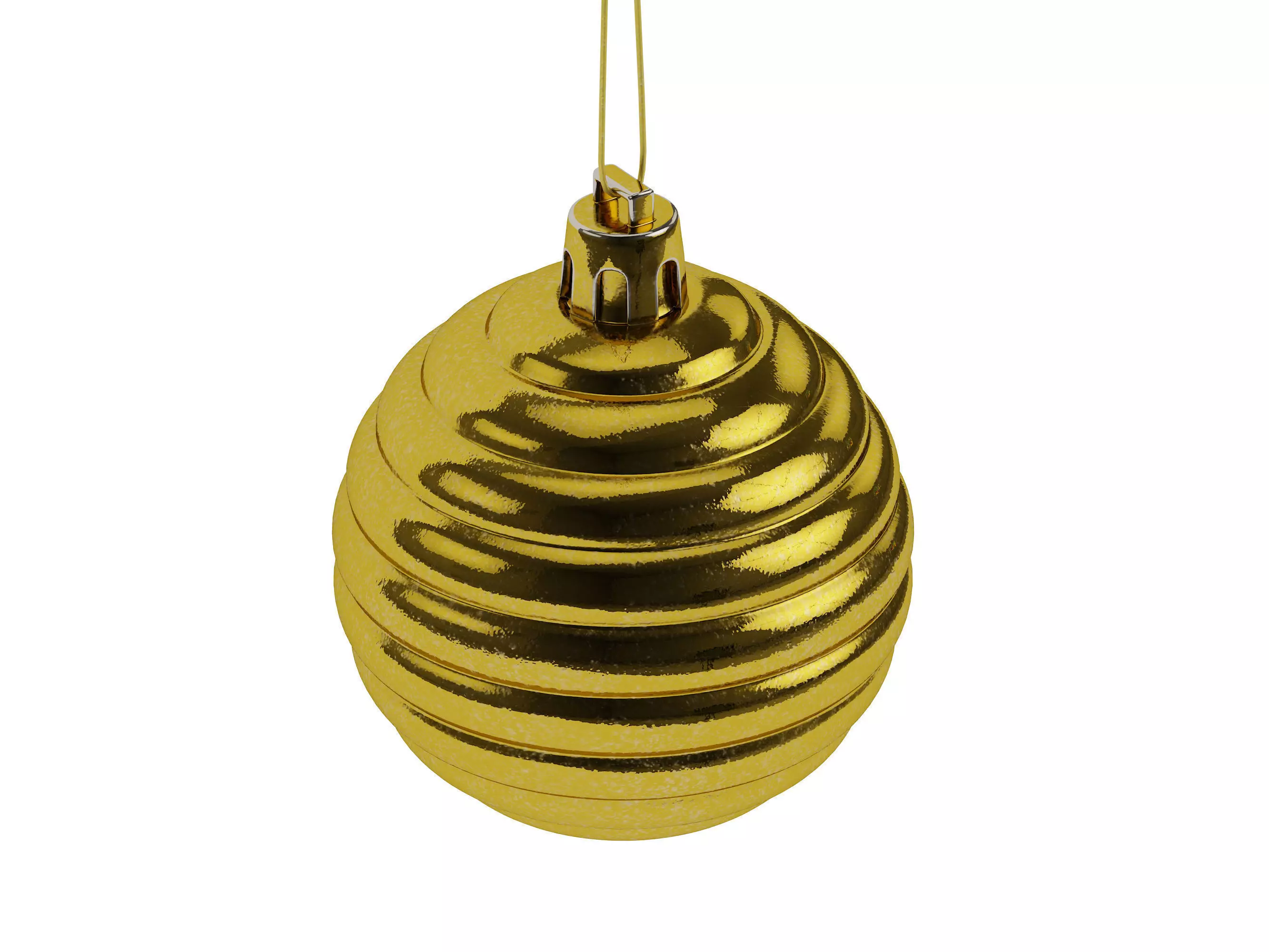 Christmas vawe sphere decor 3D model_0