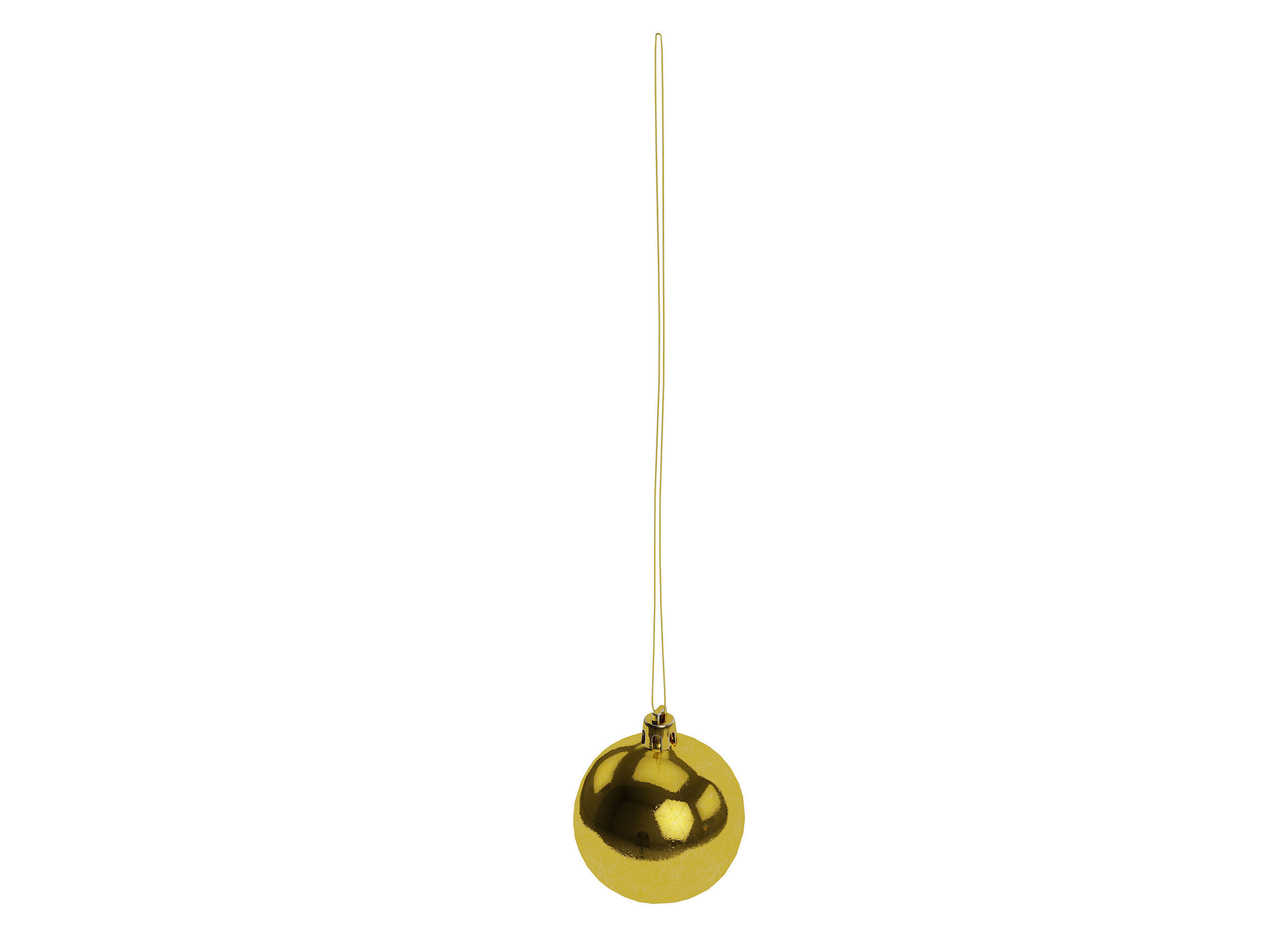 Christmas sphere decor 3D model_1