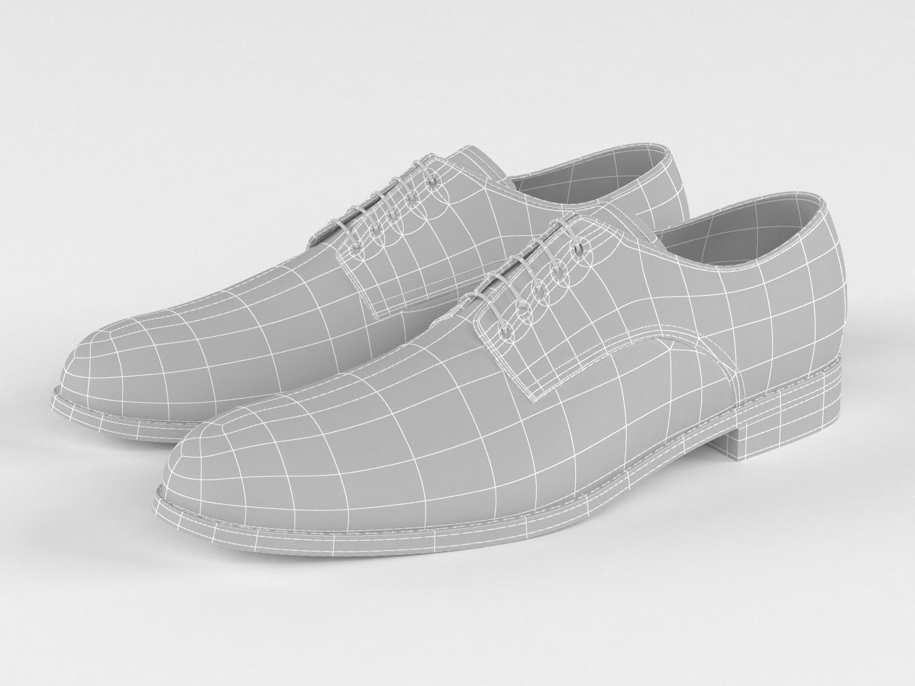 Mens casual shoes 3D model_7