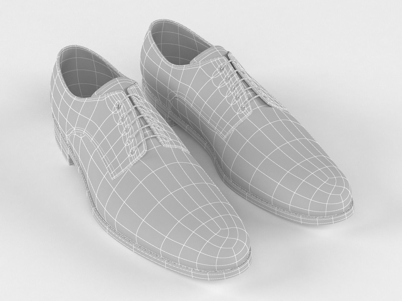 Mens casual shoes 3D model_9