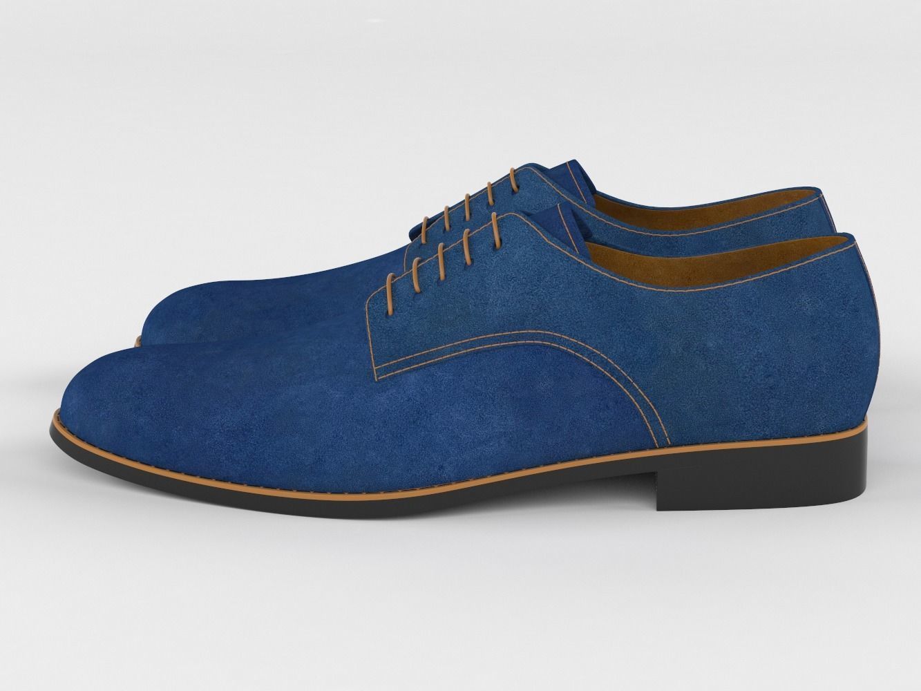Mens casual shoes 3D model_1