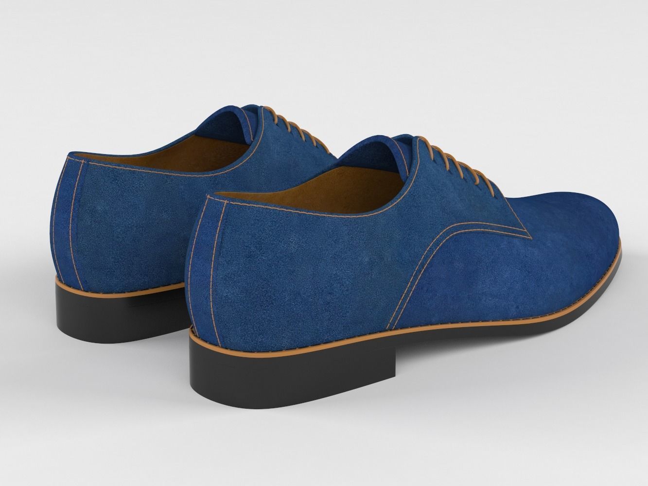 Mens casual shoes 3D model_3