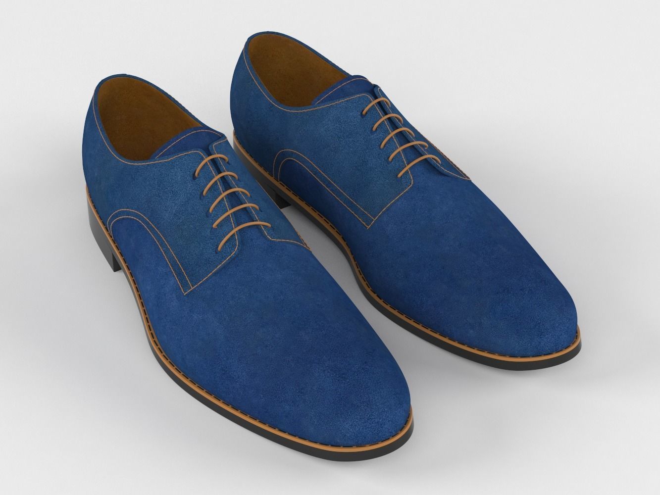 Mens casual shoes 3D model_2