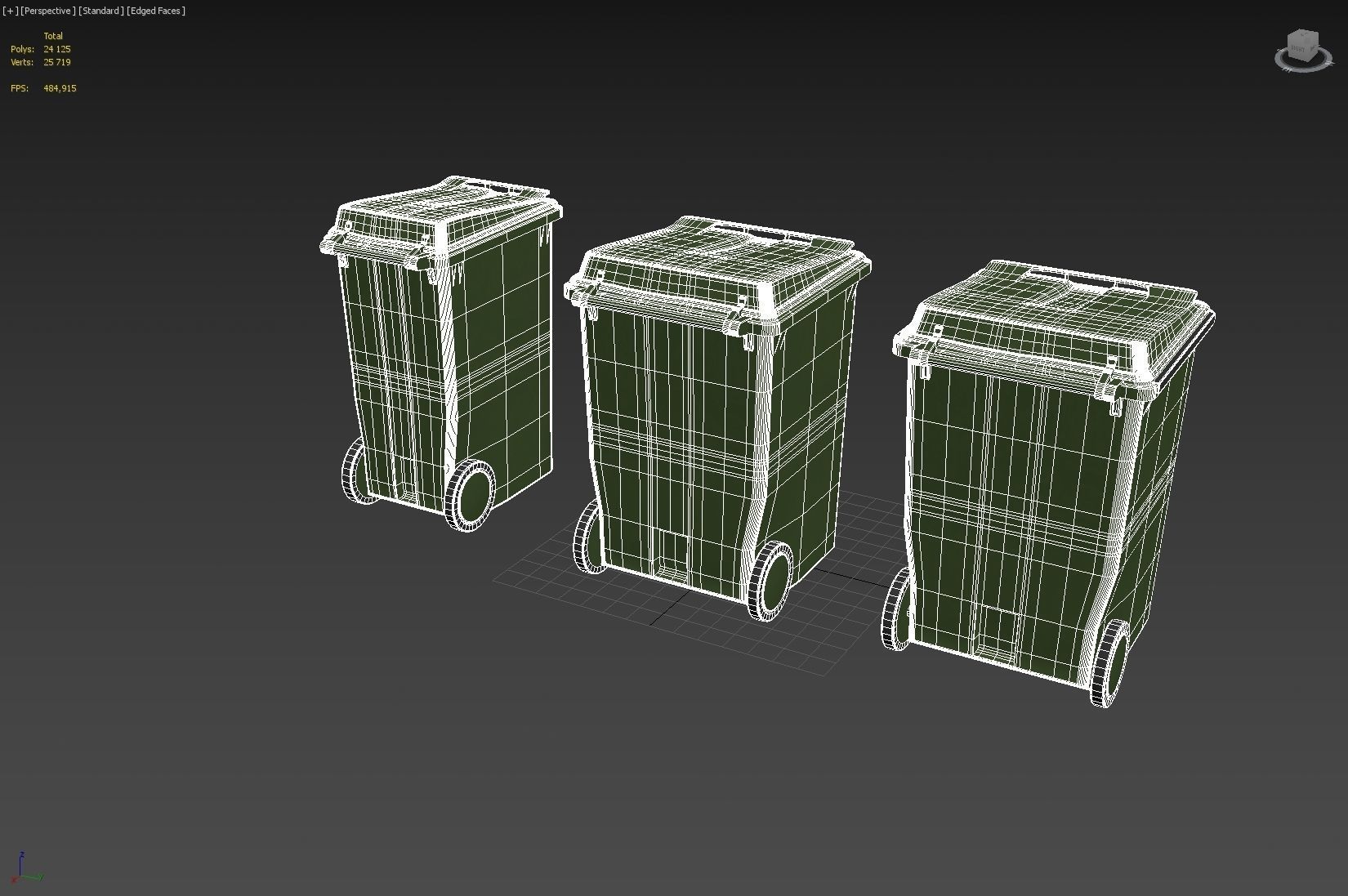 Trash can  3D model_4