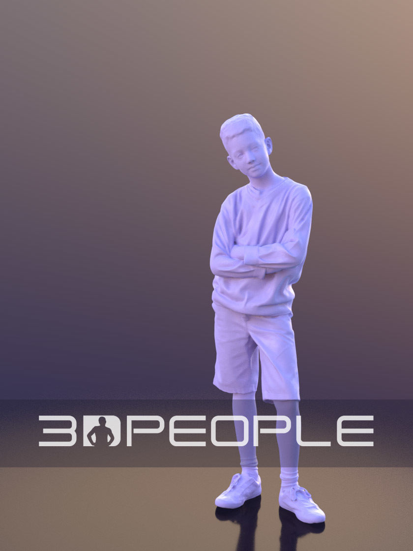 Amal 10217 - Cool Teenie Low-poly 3D model_5