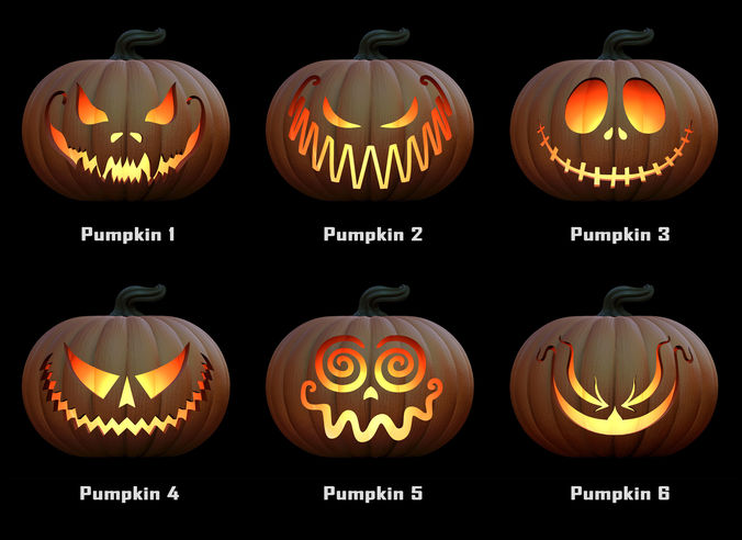 Pumpkins for Halloween 3D print model