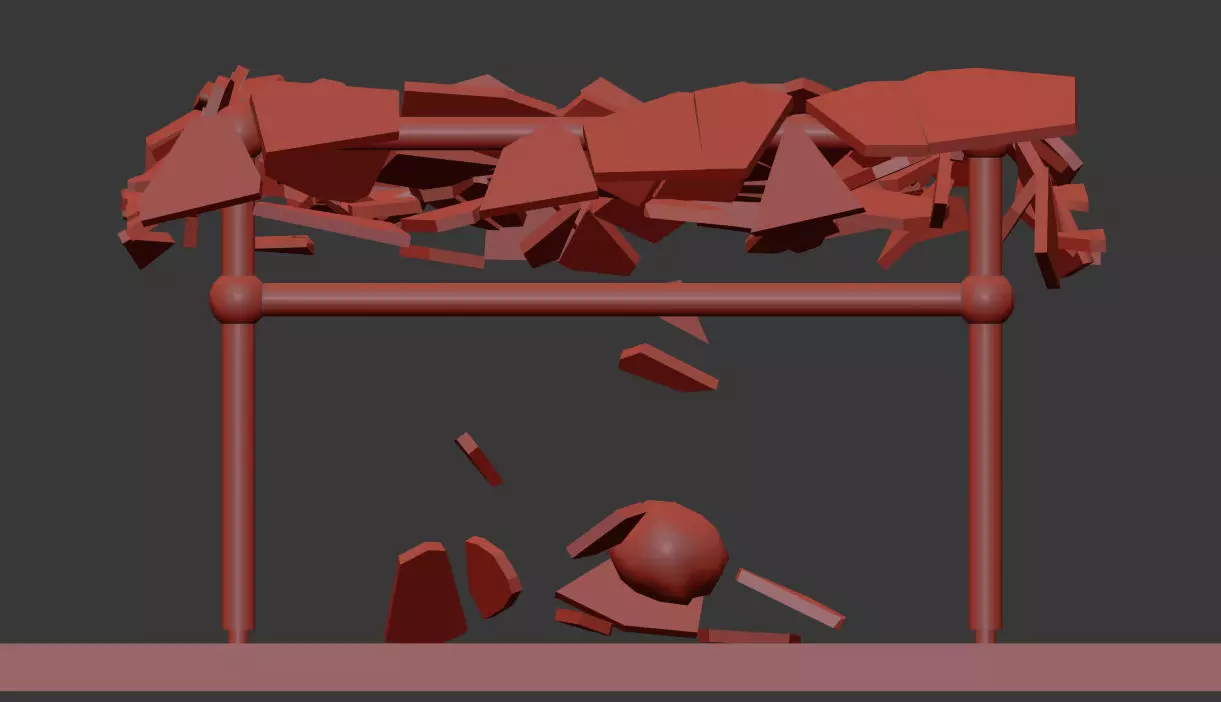 Table Glass Break Free 3D model