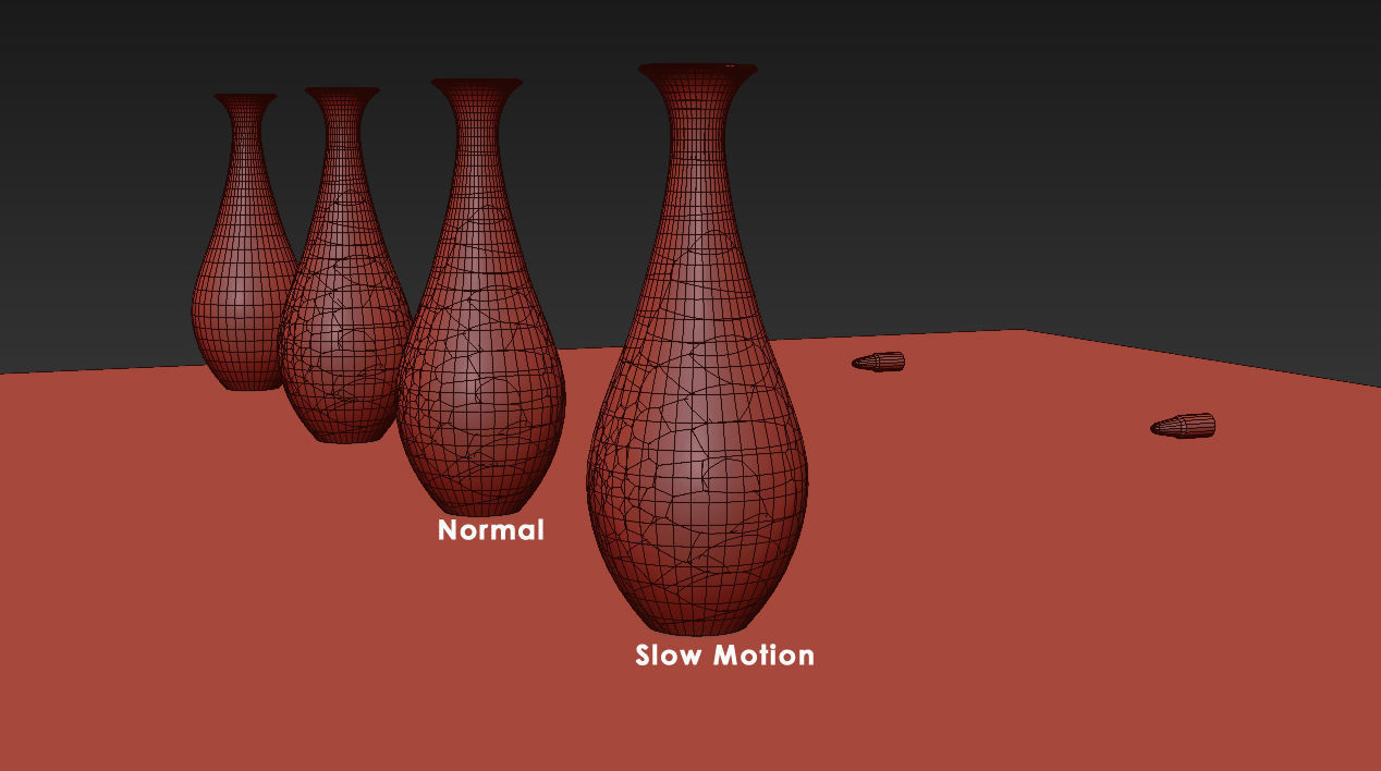 Flower vase Breaking 3D model_10