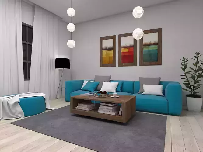 Living Area interior scene
