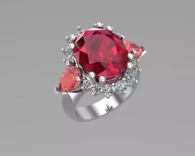 Three stones rings NN147