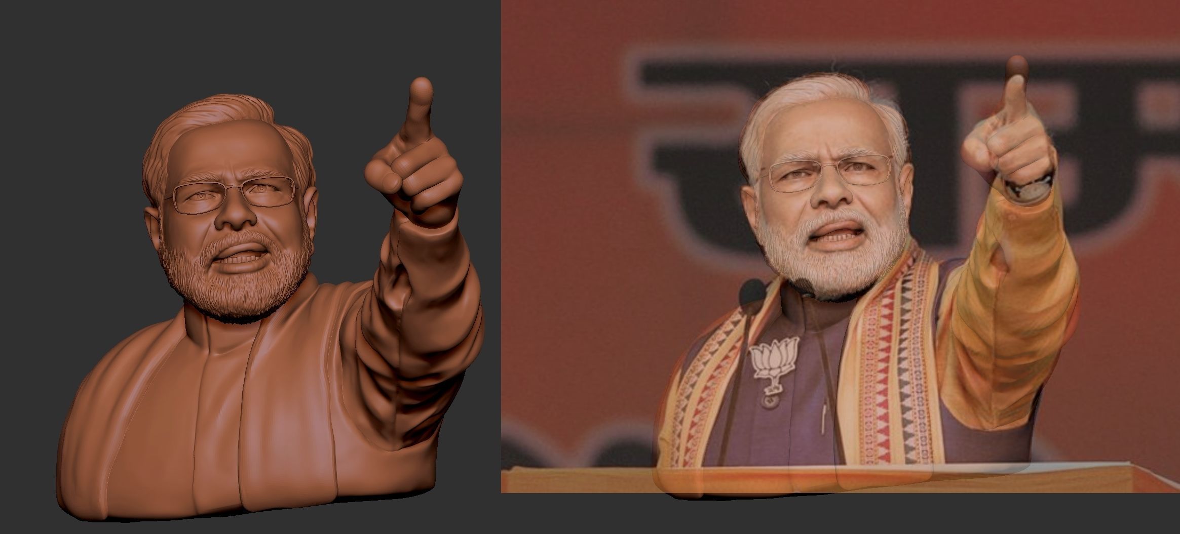 Narendra Modi 3D print model