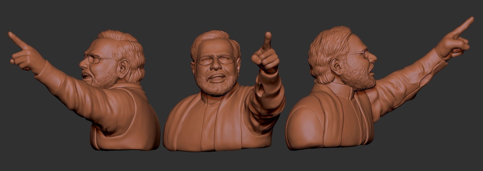 Narendra Modi 3D print model_2