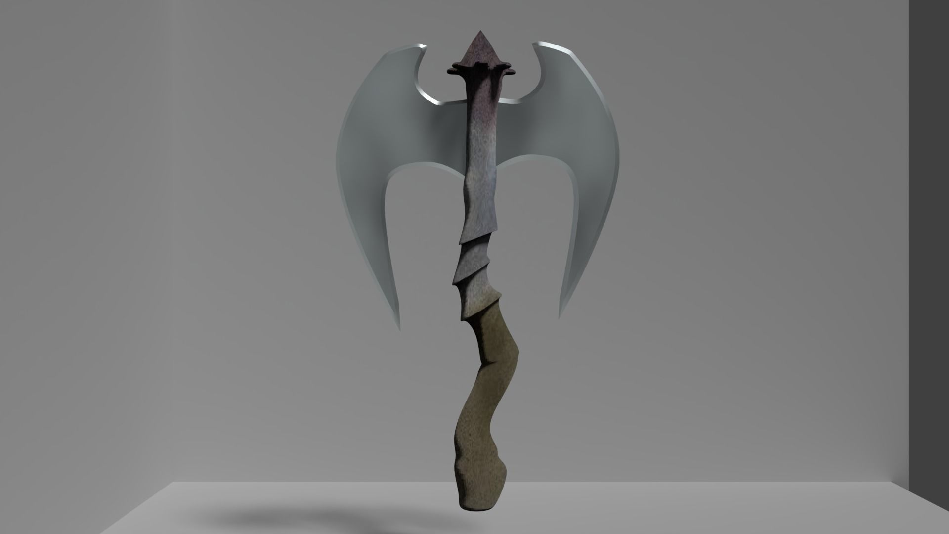 MEDIEVAL AXE 3D model_1