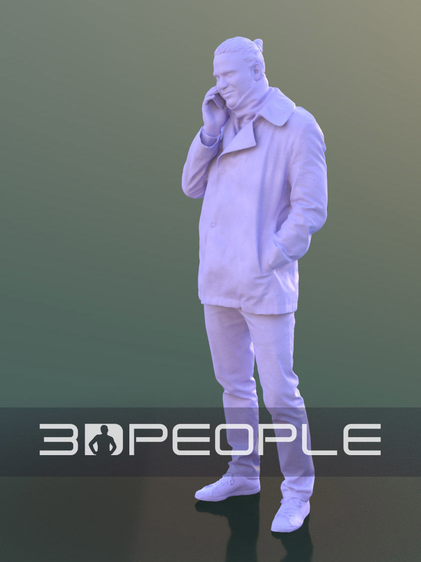 Marcel 10307 - Phone Casual Man Low-poly 3D model_6