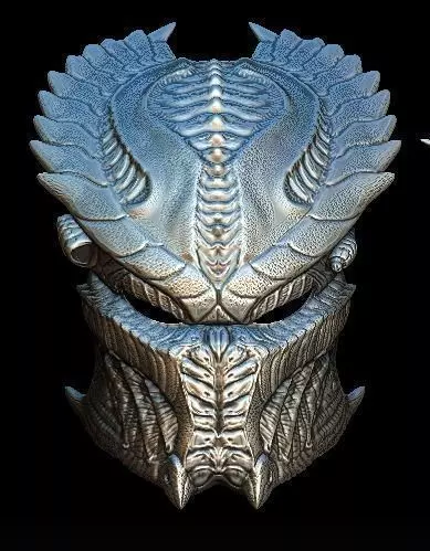 Venom predator bio mask 3D model_0