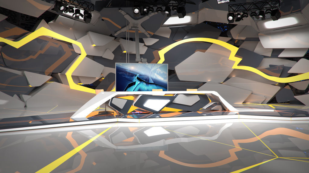 Virtual Broadcast Studio 13 3D model_1