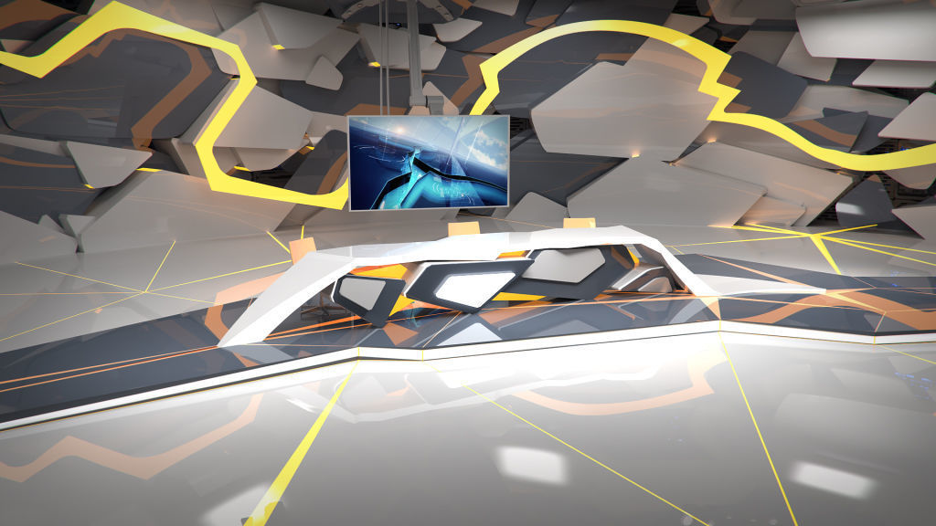Virtual Broadcast Studio 13 3D model_6