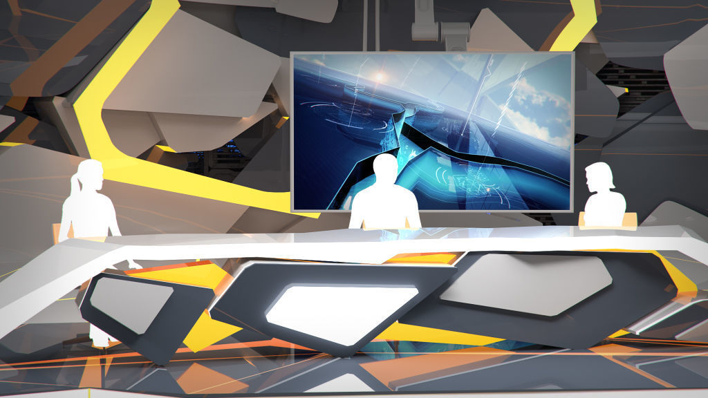 Virtual Broadcast Studio 13 3D model_4