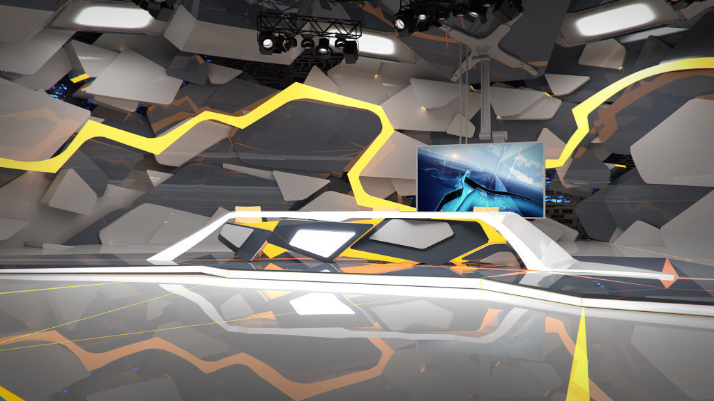 Virtual Broadcast Studio 13 3D model_3