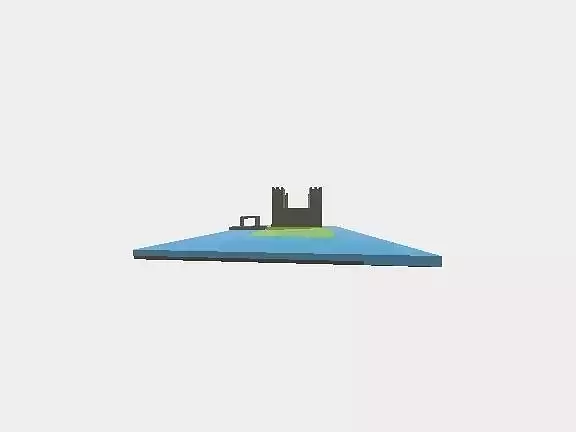 Cheep castle Low-poly 3D model