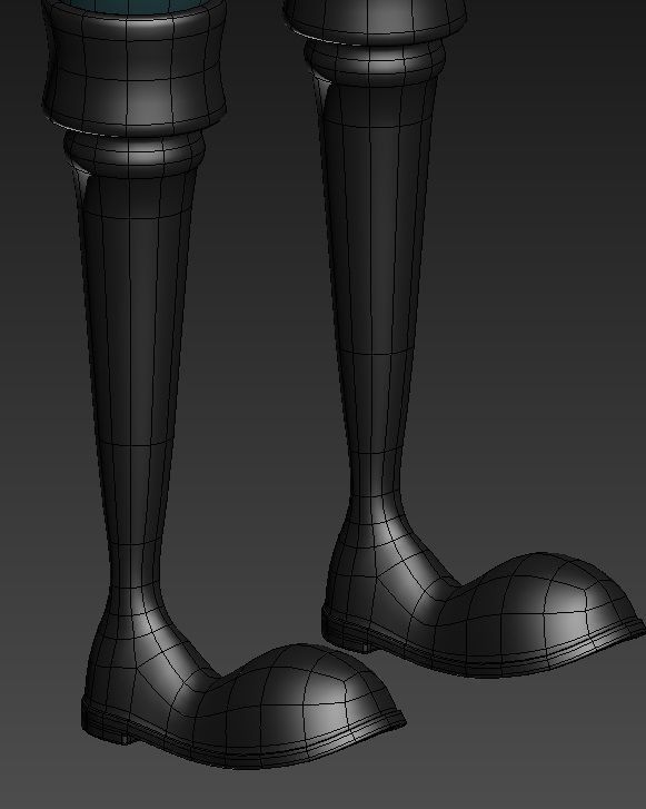 fish spongebob square pants Low-poly 3D model_1