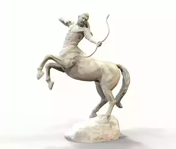 Centaur statue of horse with bow and arrow 3D print model