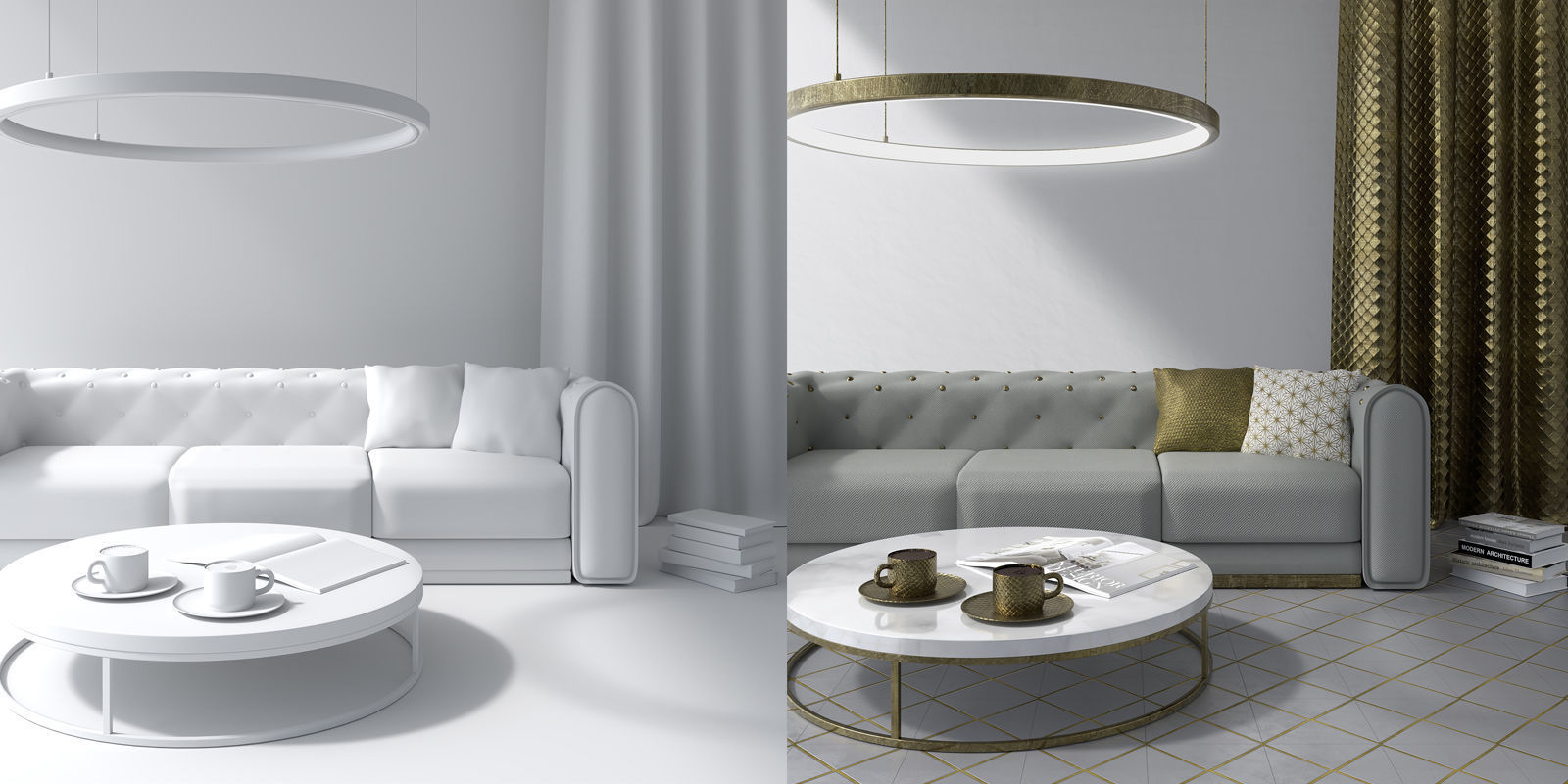 Living room 3D model_7