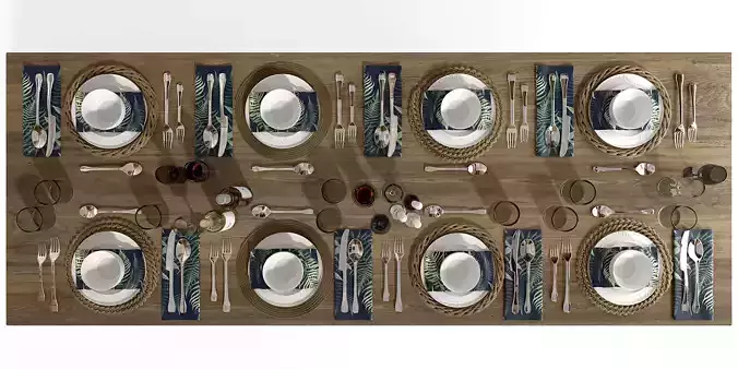 dining room set 3D model