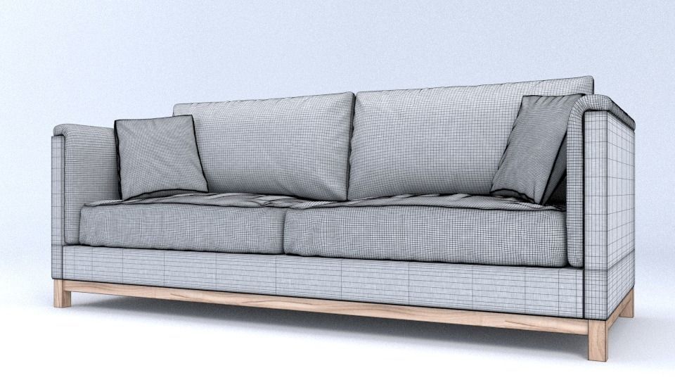 Summer Couch 3D model_5