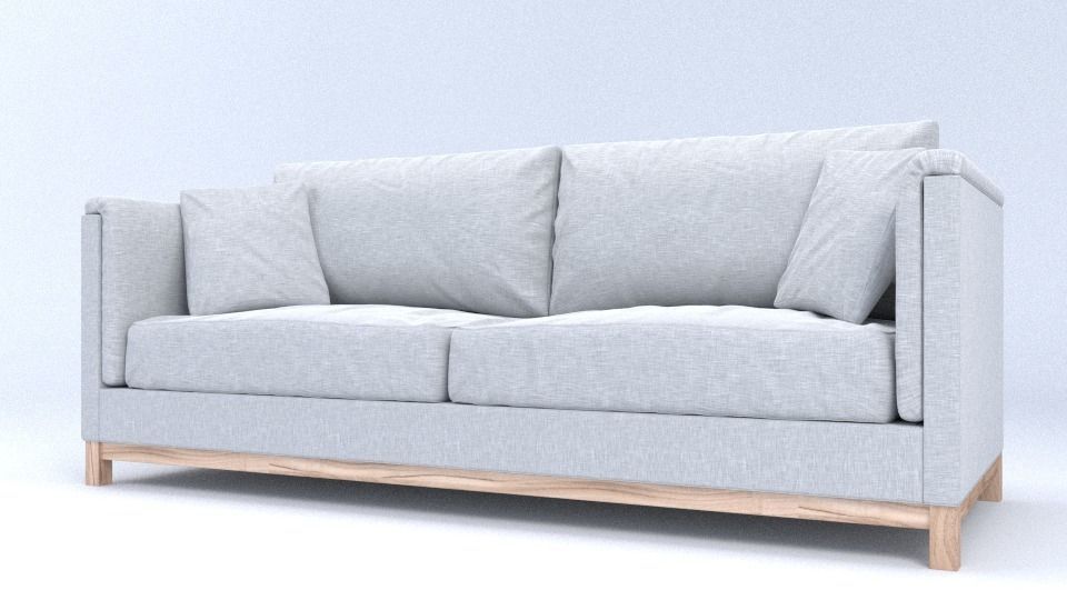 Summer Couch 3D model_0