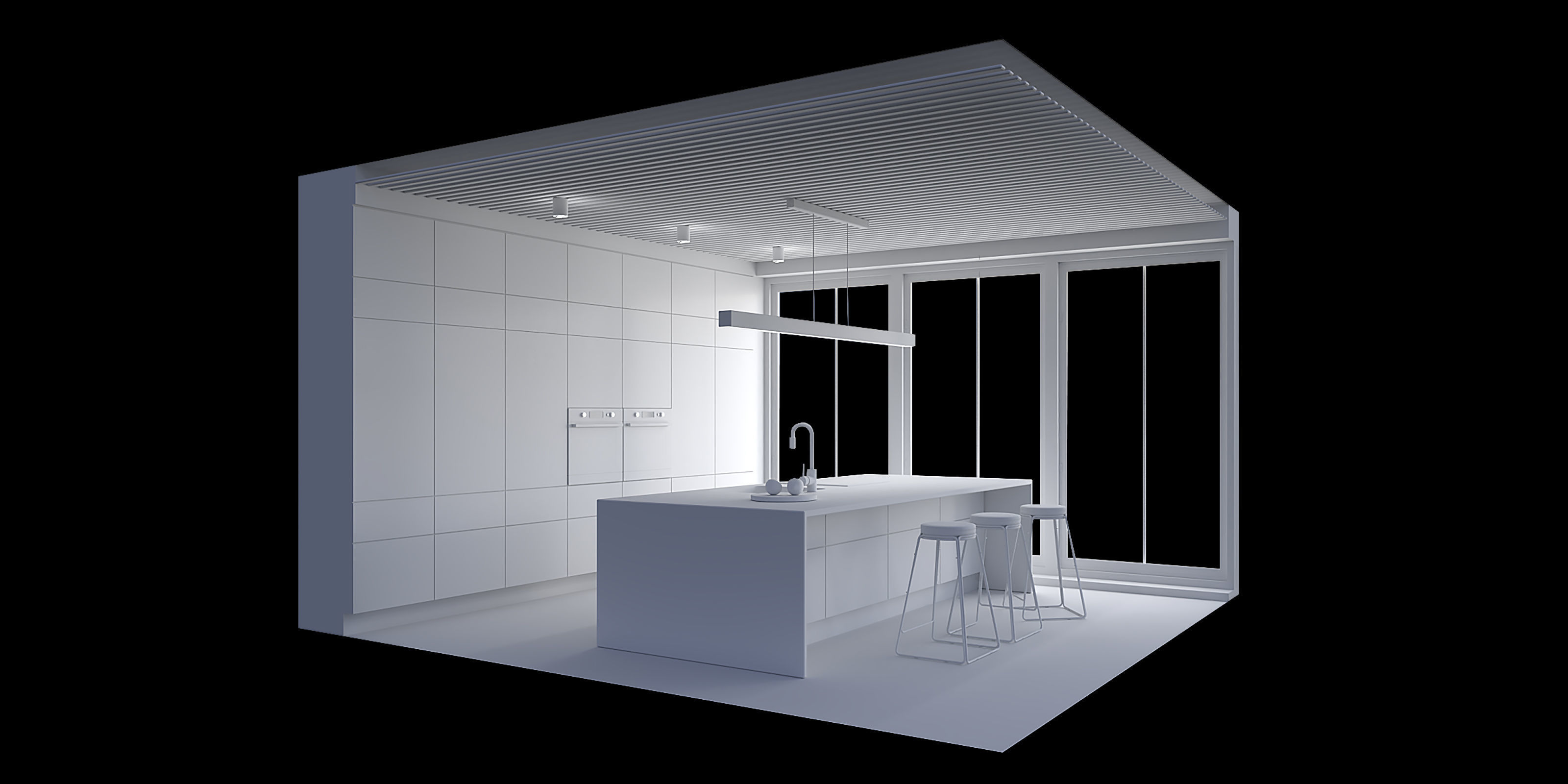 kitchen furniture 3D model_2